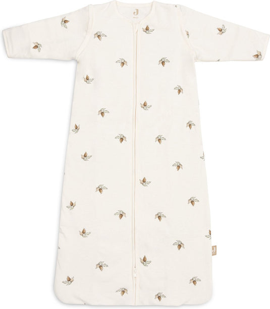 Jollein baby slaapzak winter met afritsbare mouw 110cm - rosehip - winterslaapzak