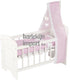 Goki poppenbed - poppenwieg - met beddegoed en baldakijn - 63,4x31,5x67 cm - 3 jaar