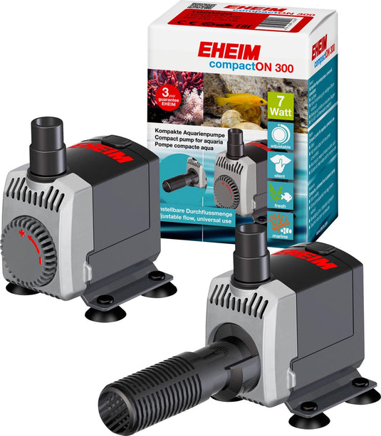 Eheim compacton 300 - pomp - 6.8x9.7x12 cm - zwart - 300 l u