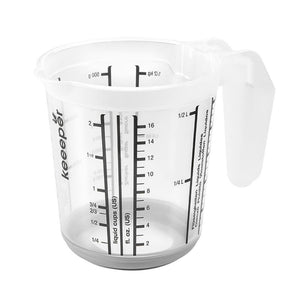 Keeeper kunststof maatbeker anti-slip 0,5l ø10,5x11,5cm nordic grey