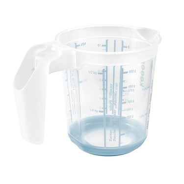 Keeeper kunststof maatbeker anti-slip 0,5l ã˜10,5x11,5cm nordic blue