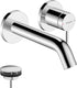 Hansgrohe tecturis s - inbouw wastafelkraan - voor wandmontage - ééngreeps bediening - 16,5 cm uitloop - chroom