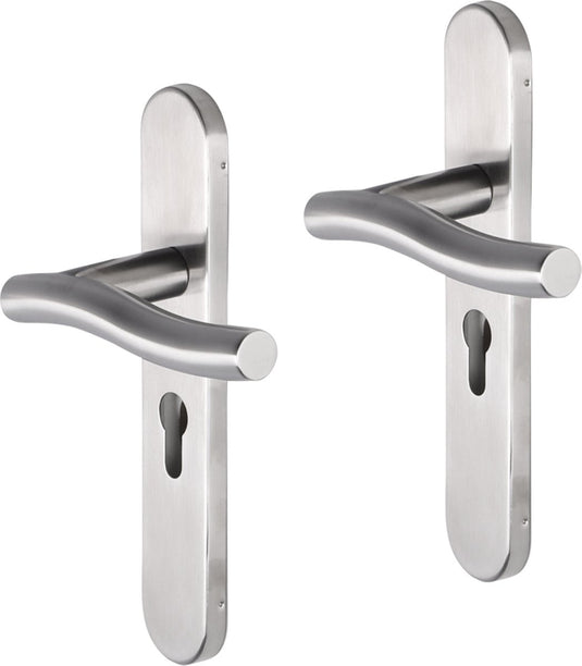 Impresso chester rvs geborsteld op ovaal schild pc55