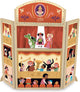 Vilac poppentheater ingela p. arrhenius met silhouetpoppen - kleurrijk houten speelgoed.