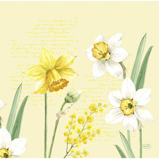 Duni servetten spring daffodil 12 stuks 40 x 40 cm | 12 stuks