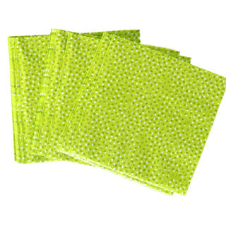 Duni servetten playful dots kiwi 33x33 cm | 4 stuks