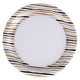 Duni borden stripes black gold 22 cm 10 stuks | 4 stuks