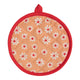 Daisy flowers pannenlap onderzetter rond oranje 20 cm | 3 stuks