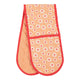 Daisy flowers dubbel ovenwant oranje 18x85 cm | 2 stuks
