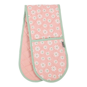 Daisy flowers dubbel ovenwant roze 18x85 cm | 2 stuks