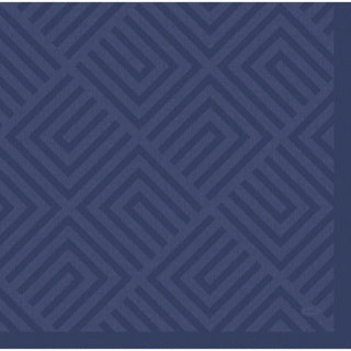 Duni servetten mosaic dark blue 40x40 cm | 12 stuks