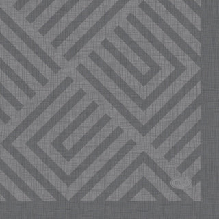 Duni servetten mosaic granite grey 24x24 cm | 12 stuks