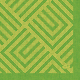 Duni servetten mosaic kiwi 24x24 cm | 12 stuks