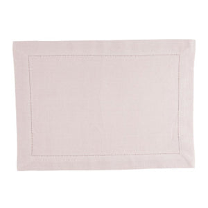 Linen more placemat indi light pink 35 x 50 cm set of 4