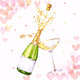 Duni servetten hearts bubbles 33x33 cm | 12 stuks