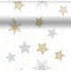 Duni 3 in 1 snowstars white 40 x 480 cm | 8 stuks
