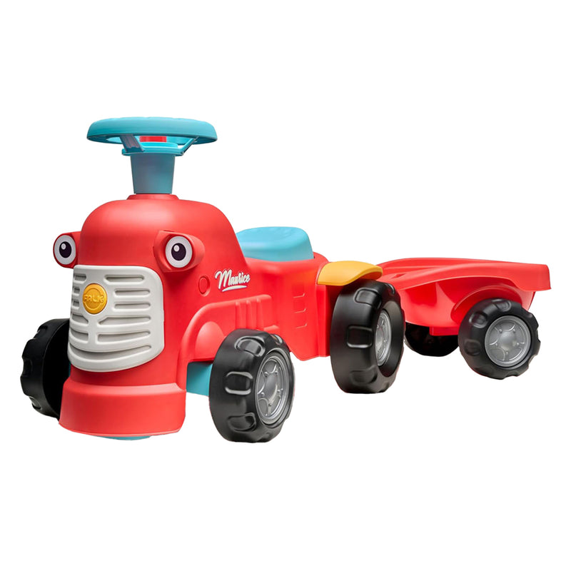 Load image into Gallery viewer, Falk looptractor maurice met trailer rood
