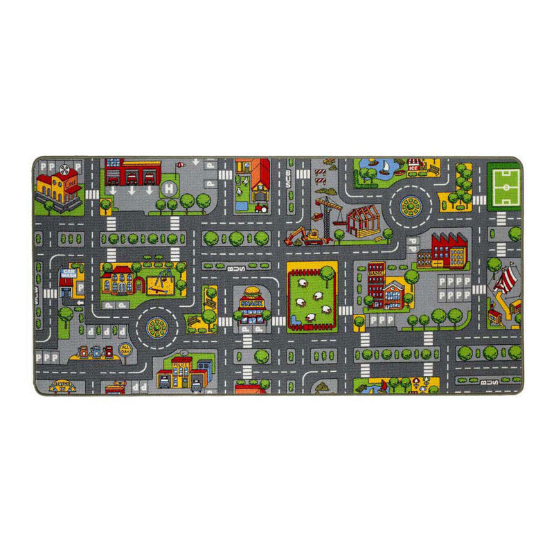 Load image into Gallery viewer, Speelkleed duoplay omkeerbaar stad en boerderij, 67x100cm
