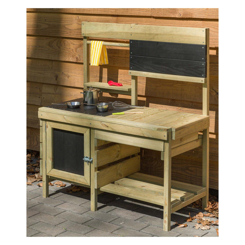 Load image into Gallery viewer, Swingking houten speelkeuken voor buiten
