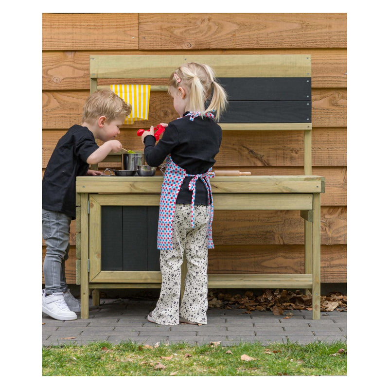Load image into Gallery viewer, Swingking houten speelkeuken voor buiten
