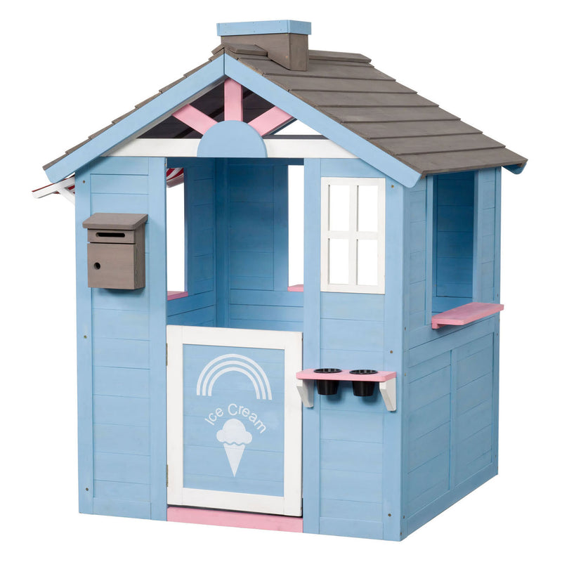 Load image into Gallery viewer, Swingking houten speelhuisje icecream
