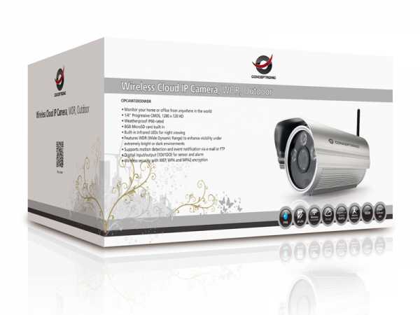 Load image into Gallery viewer, Conceptronic cipcam720odwdr wireless network cloud outdoor camera, rj45, 1.3mp, f=3.6mm,f=2.0, wdr
