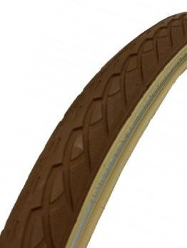 Deli tire buitenband 28x1.75 47-622 bruin creme breaker reflectie