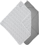 Meyco baby cheetah uni badcape - 2-pack - grey - 80x80cm