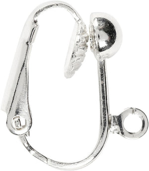 Creativ company cc clip-on oorbellen 16,5 mm zilver 6 stuks