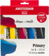 Amsterdam standard series acrylverf primaire set | 5 x 120 ml + 3 doseertuiten
