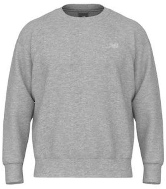 New balance sport essentials fleece crew heren trui - atletic grey