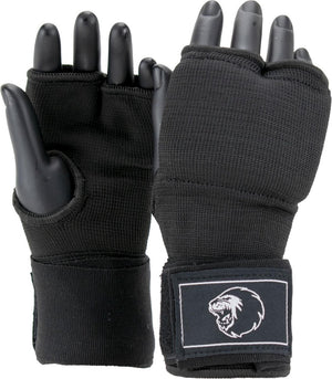 Super pro combat gear binnenhandschoenen met bandage zwart wit medium