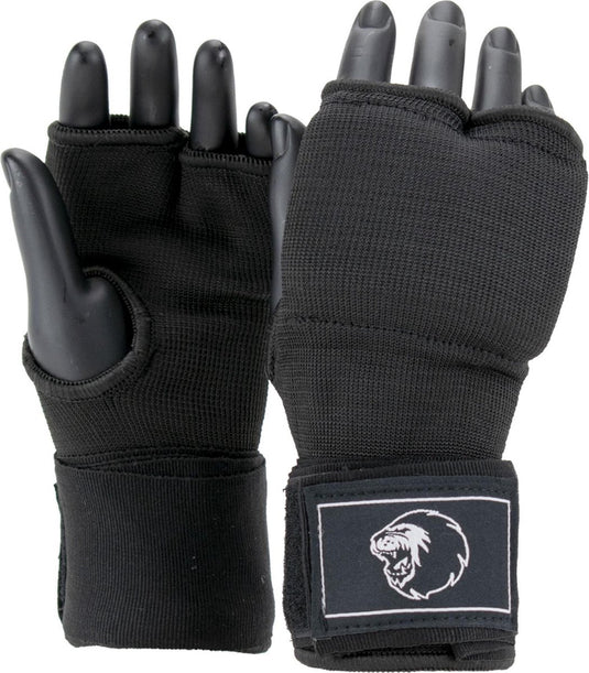 Super pro combat gear binnenhandschoenen met bandage zwart wit medium