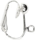 Creativ company cc clip-on oorbellen 16,5 mm zilver 6 stuks