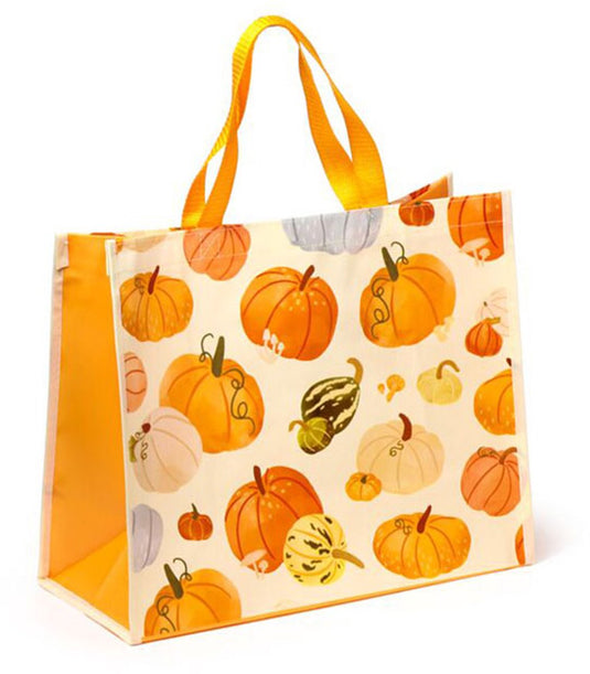 Puckator shopper boodschappentas - autumn harvest pompoenen - duurzaam - 40x17x33cm