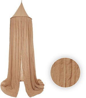 Jollein - baby klamboe vintage (biscuit) - katoen - polyester - klamboe baby, bed hemeltje - 245cm