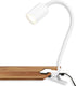 Briloner fleks – bureaulamp – klemlamp – kantelbaar klemmbaar – klemspot met warm wit licht – 3.5w – wit – 40x10x6cm