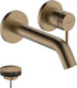Hansgrohe tecturis s - inbouw wastafelkraan - voor wandmontage - ééngreeps bediening - 16,5 cm uitloop - brushed bronze
