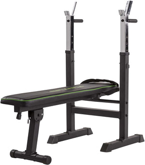 Tunturi wb20 halterbank - fitnessbank - trainingsbank - utility bench - opklapbaar - bankdrukbank - kleur: zwart