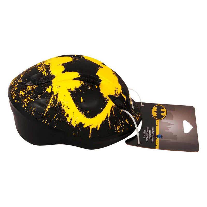 Afbeelding laden in galerijviewer, skate fietshelm Batman juniGoud 52-56 cm zwart geel
