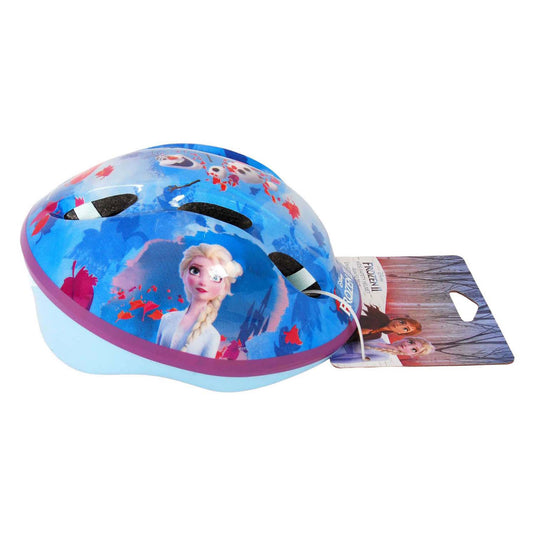 Disney Frozen fiets- skatehelm blauw roze maat 51-55 cm