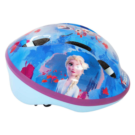 Disney Frozen fiets- skatehelm blauw roze maat 51-55 cm