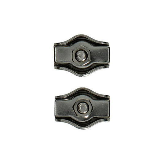 Mack 1008449 - 2 staaldraadklemmen 3mm simplex inox | 10 stuks