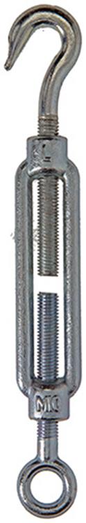 Afbeelding laden in galerijviewer, Mack 1008474 - 1 spanner oog + haak m10 x 120mm verzinkt | 10 stuks
