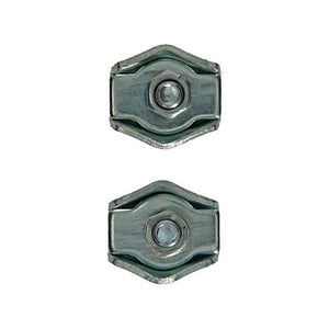 Mack 1008493 - 2 staaldraadklemmen 4mm simplex verzinkt | 10 stuks