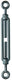 Mack 1008519 - 2 spanners 2 ogen m6 x 60mm verzinkt | 10 stuks