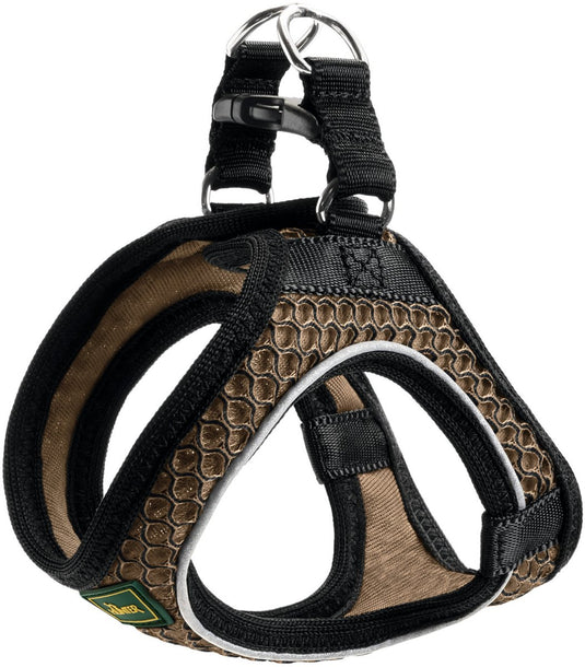 Hunter harnas hilo comfort bruin - hondenharnas - s 42-48 46-52 cm