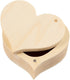 Creativ company cc houten hart doosje b: 9 cm h: 4 cm