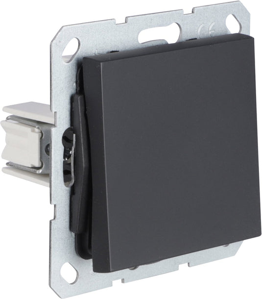 Q link q-link s-line inbouw kruisschakelaar zwart