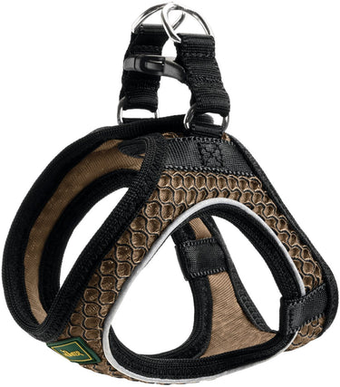 Hunter harnas hilo comfort bruin - hondenharnas - xxs 26-30 31-33 cm